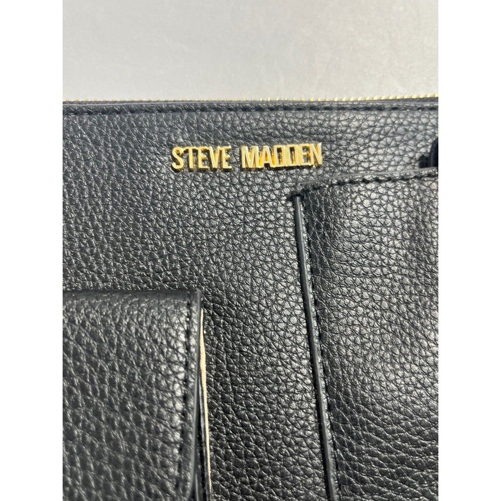 VTG Steve Madden Pebbled Faux Leather Wristlet Clutch Women Black Pocket
Y2K - Picture 3 of 10